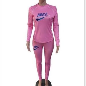 Nike Long Sleeve Blouse Legging Two-piece Set